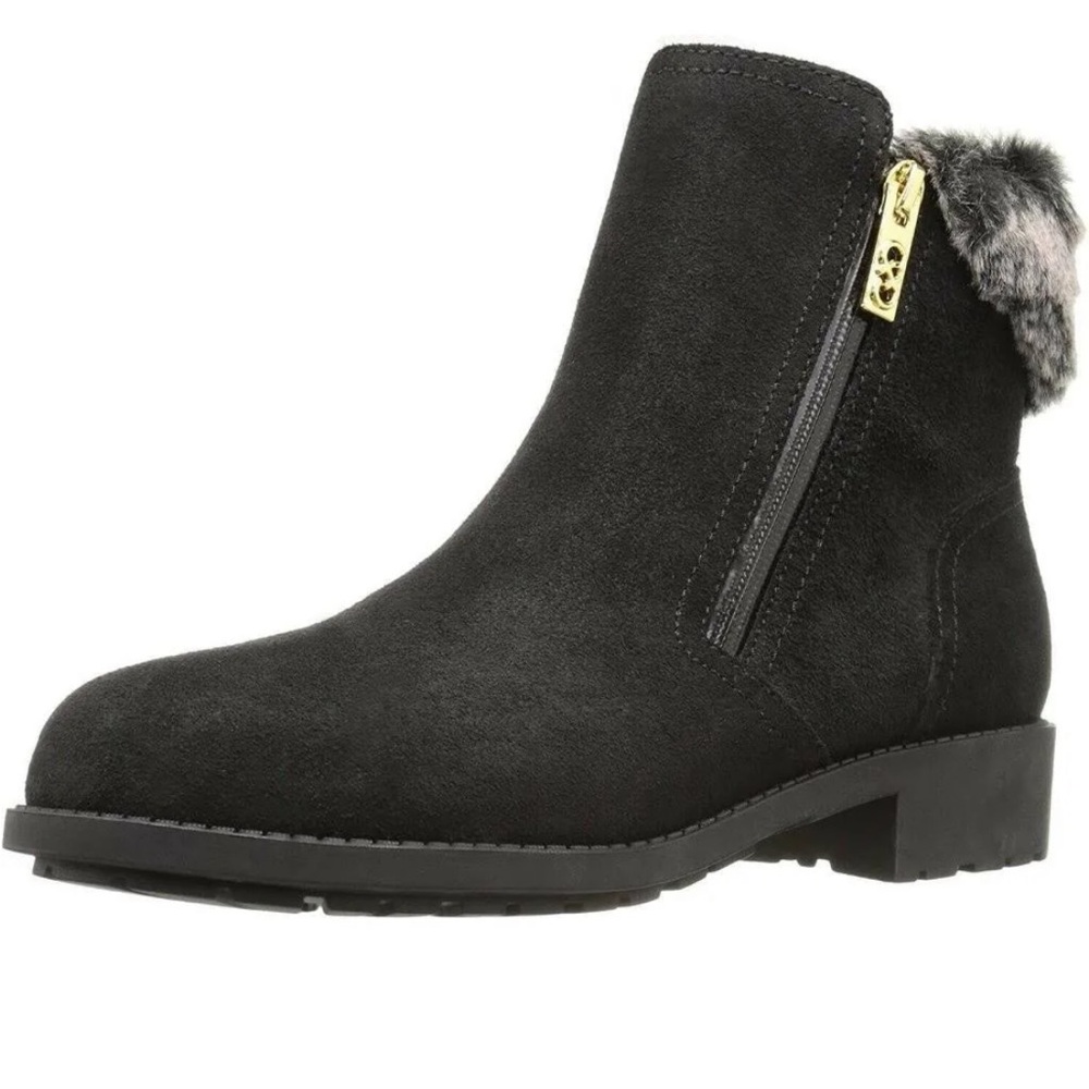 Size 10 BLACK COLE HAAN SUEDE ANKLE BOOTIES